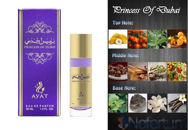 Ayat - PRINCESS OF DUBAI, EDP 30ml, moteriški